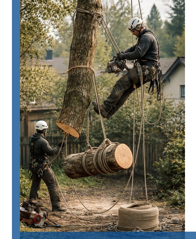 Валка деревьев частями в Губкине, безопасно и аккуратно