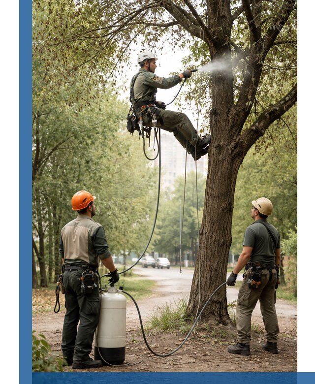 Обработка деревьев от вредителей в Губкине профессиональная защита