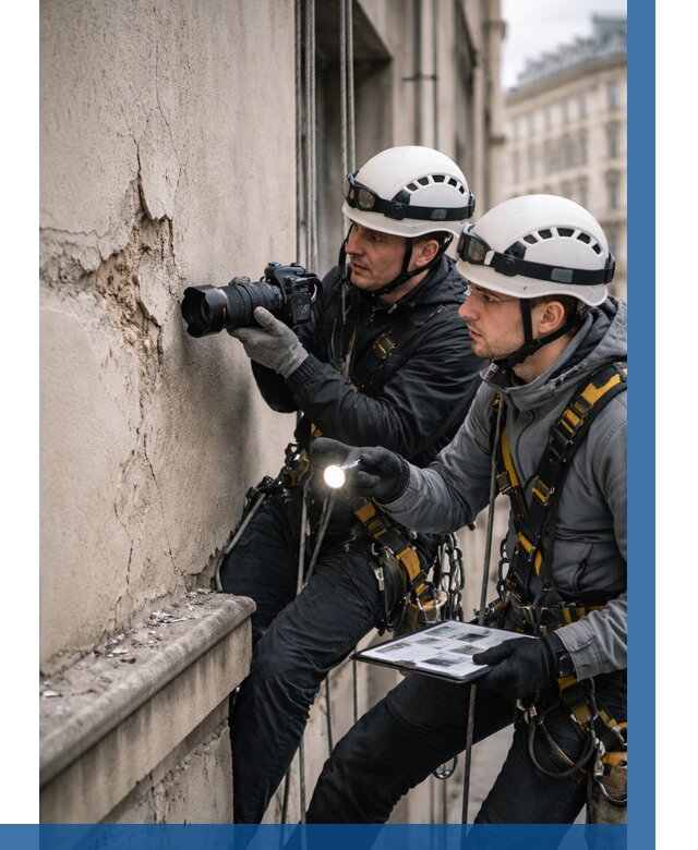 Фотофиксация дефектов фасада в Губкине от 4571 р. | ВЫСОТНИК-Гбк