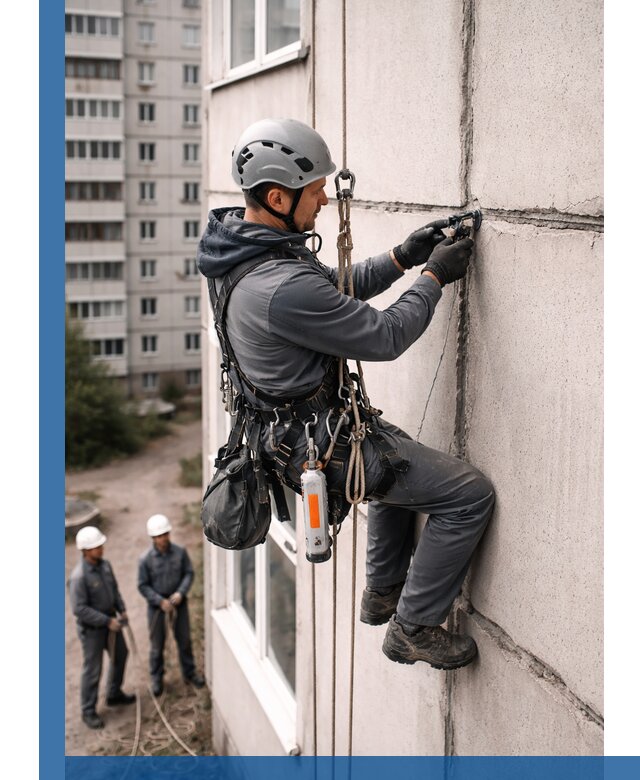 Обследование межпанельных швов и герметизация в Губкине