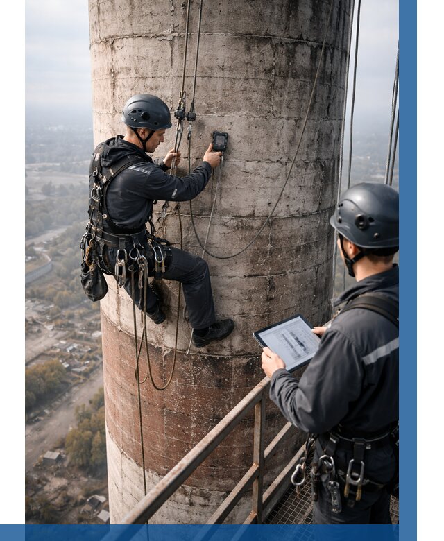 Обследование дымовой трубы в Губкине от 8126 р. | ВЫСОТНИК-Гбк