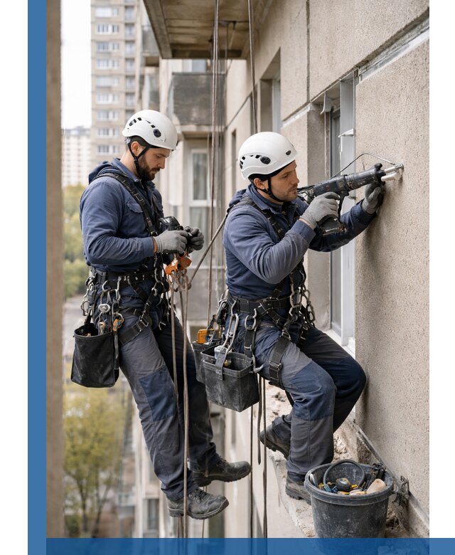 Промышленные альпинисты высотные работы и монтаж в Губкине